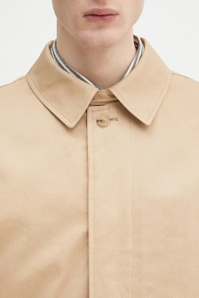 cappotto in cotone mac ville colore beige COZBA.H01103 miniatura 4