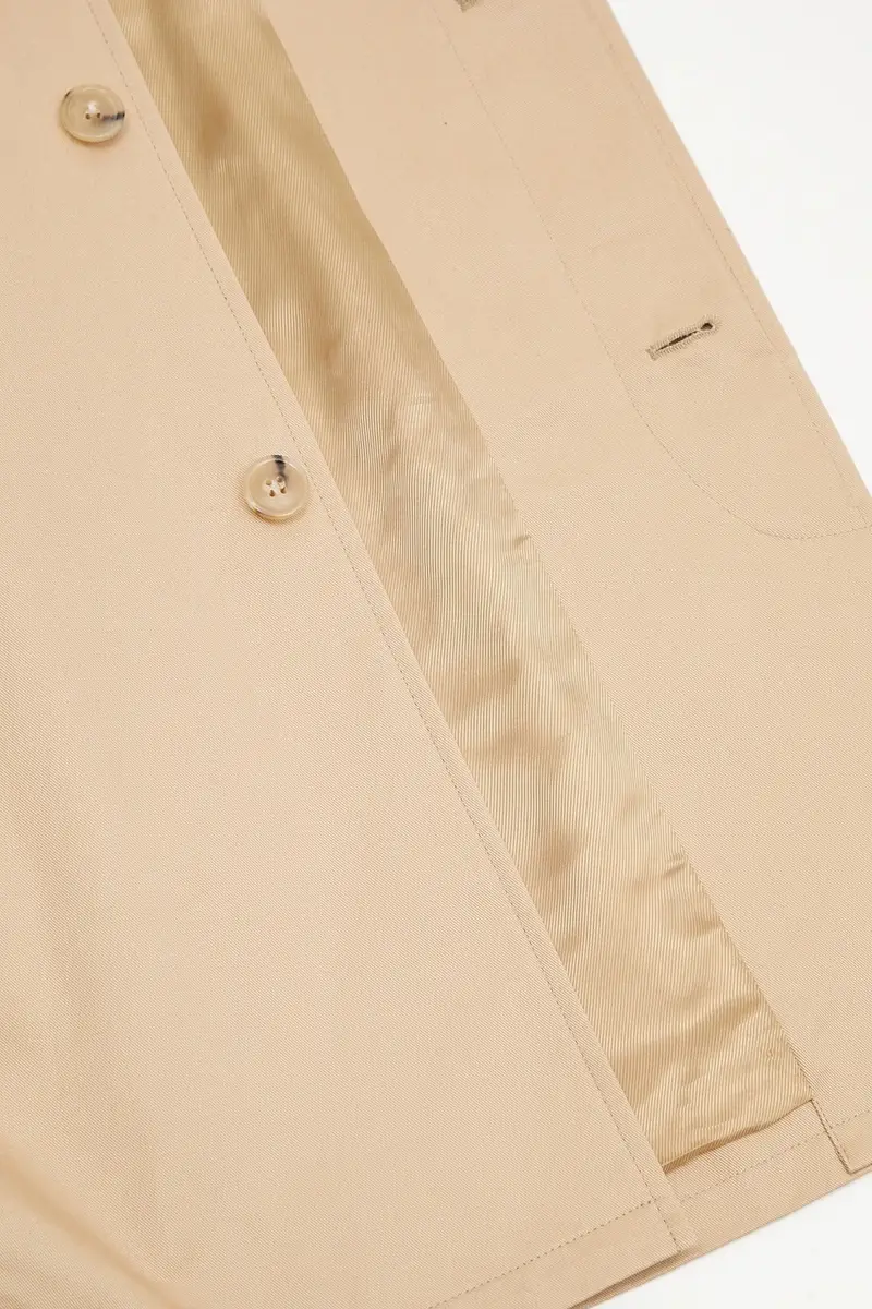 cappotto in cotone mac ville colore beige COZBA.H01103 miniatura 5