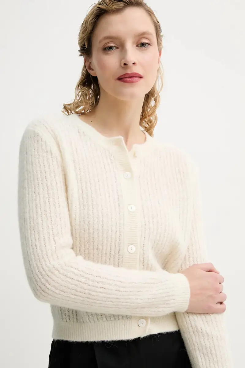 A.P.C. Cardigan Donna Beige 3569885 miniatura 4