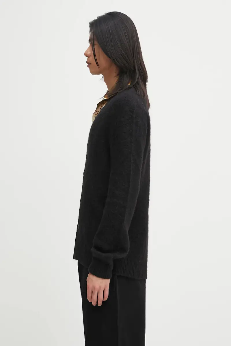 cardigan con lana Cardigan Davis colore nero WPABE.M22330 miniatura 2