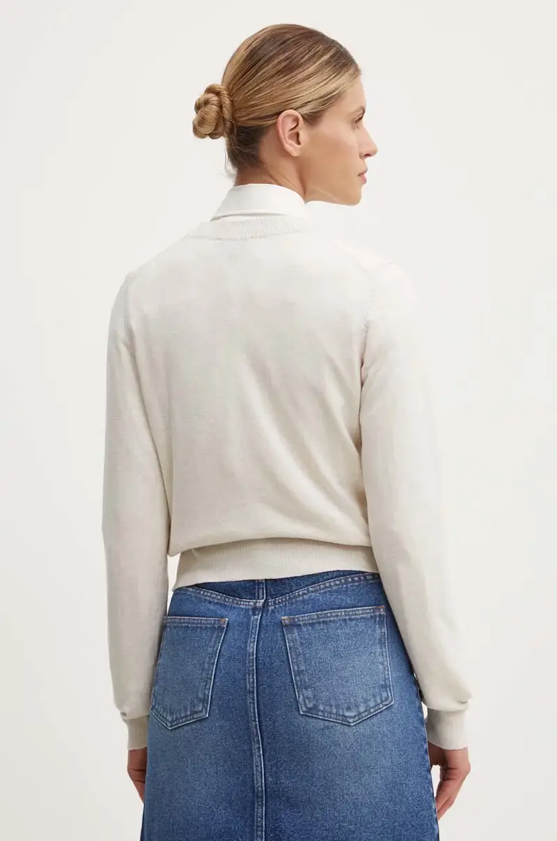 cardigan in cotone cardigan berenice colore beige COGDK.F22266 miniatura 3