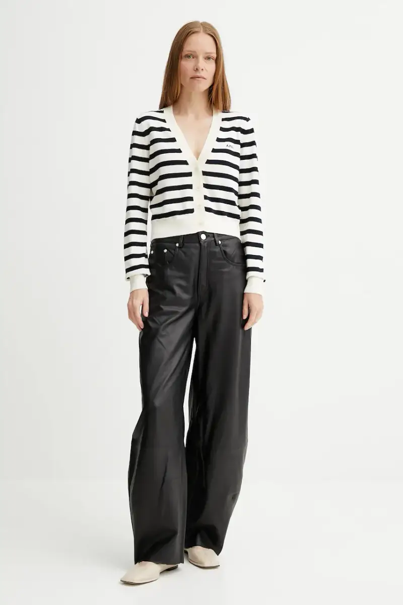 A.P.C. Cardigan Donna Beige 3123410 miniatura 2