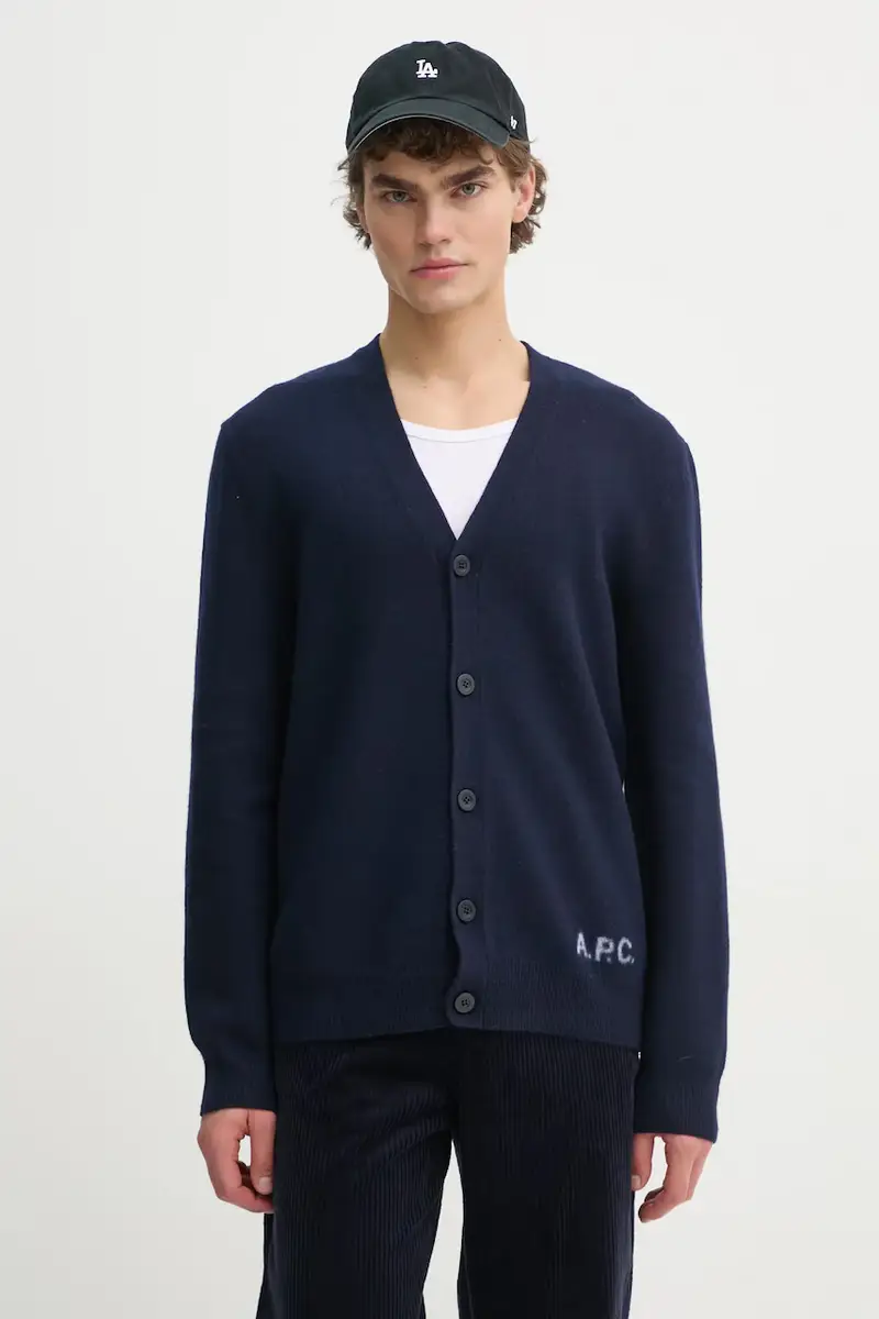 . cardigan in lana kenny colore blu navy WVBDK.H22305