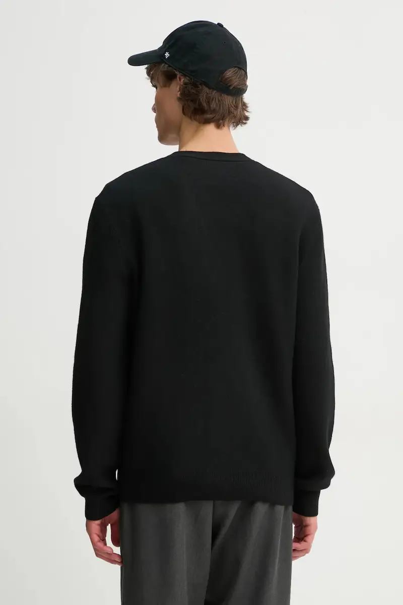 cardigan in lana kenny colore nero WVBDK.H22305 miniatura 3