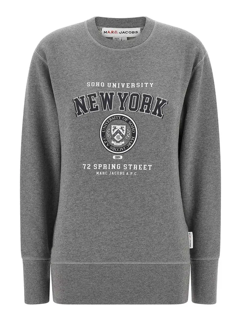 . Felpa Capsule Ny Apc per Marc Jacobs Grigio