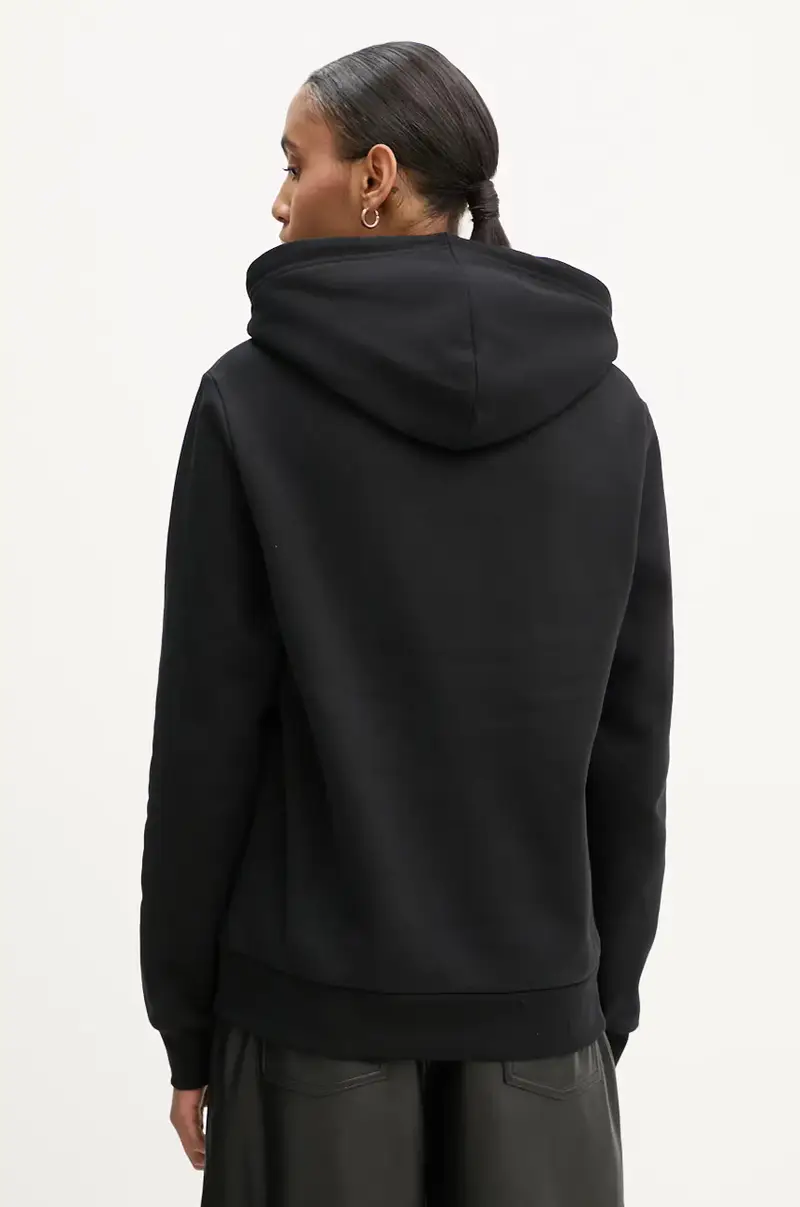 felpa hoodie standard rue madame GOTS colore nero con cappuccio COHBV.M27914 miniatura 3