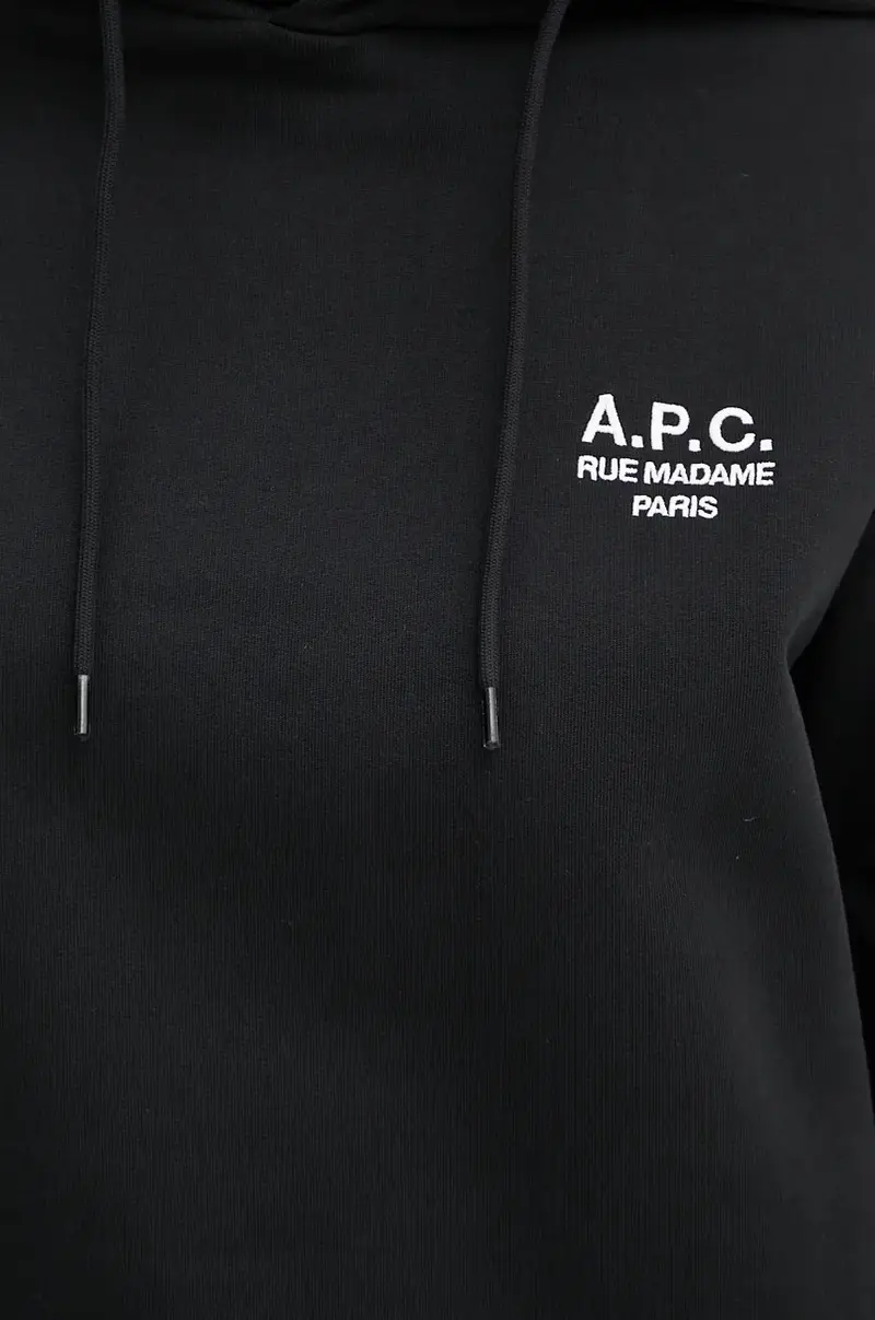 felpa hoodie standard rue madame GOTS colore nero con cappuccio COHBV.M27914 miniatura 5