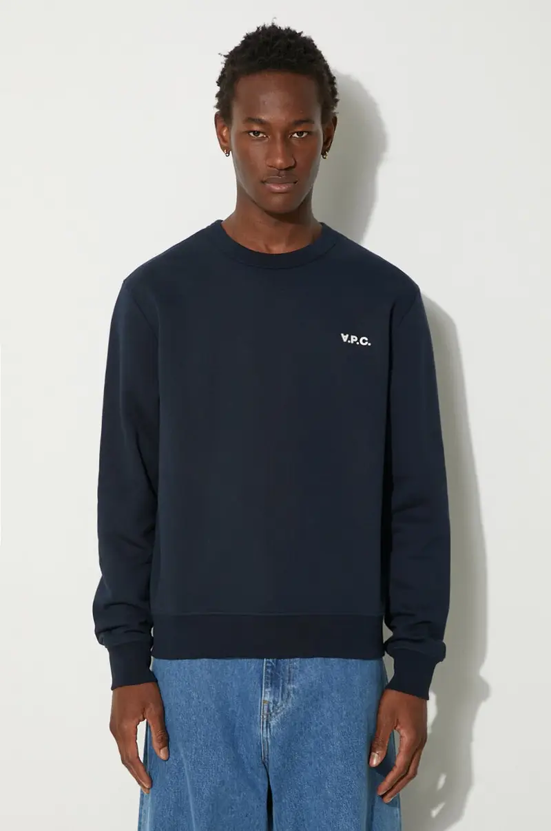 . felpa in cotone Boxy Petit Vpc uomo colore blu navy COHBR-H27916