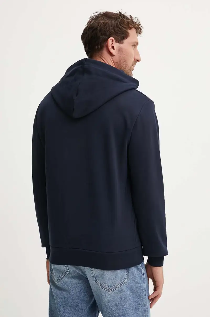 felpa in cotone hoodie standard grand vpc GOTS Blu navy miniatura 3