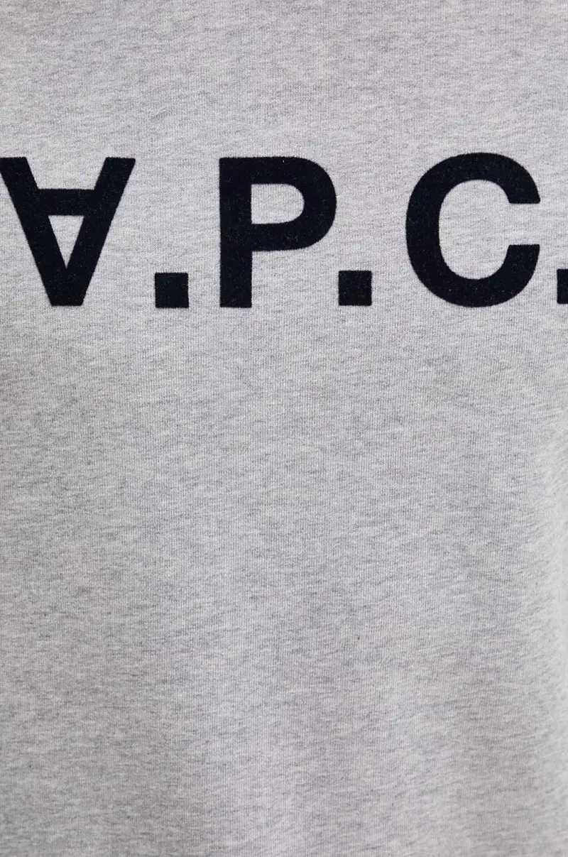 felpa in cotone hoodie standard grand vpc GOTS Grigio miniatura 5