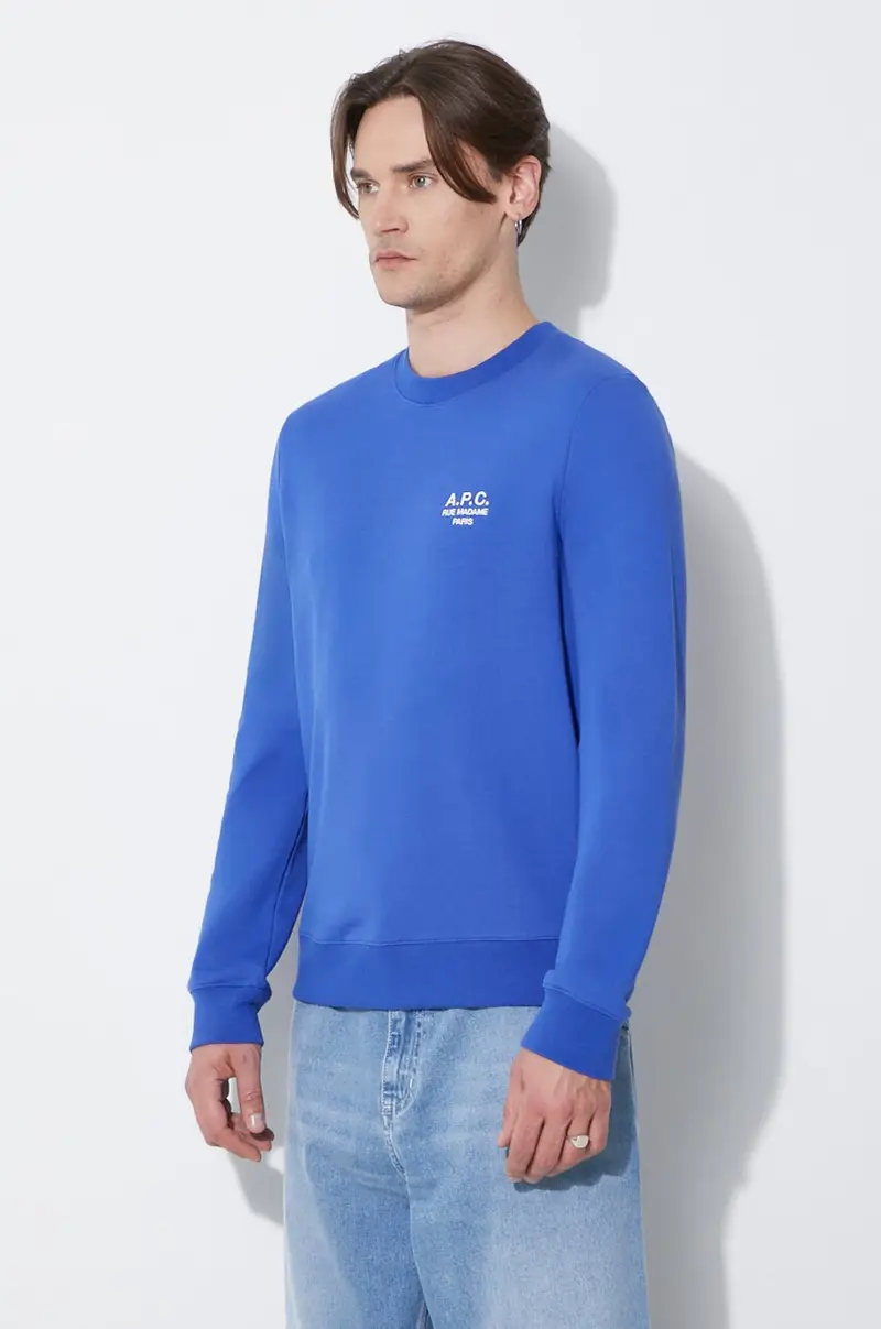 . felpa in cotone sweat rider uomo colore blu COEZD-H27699