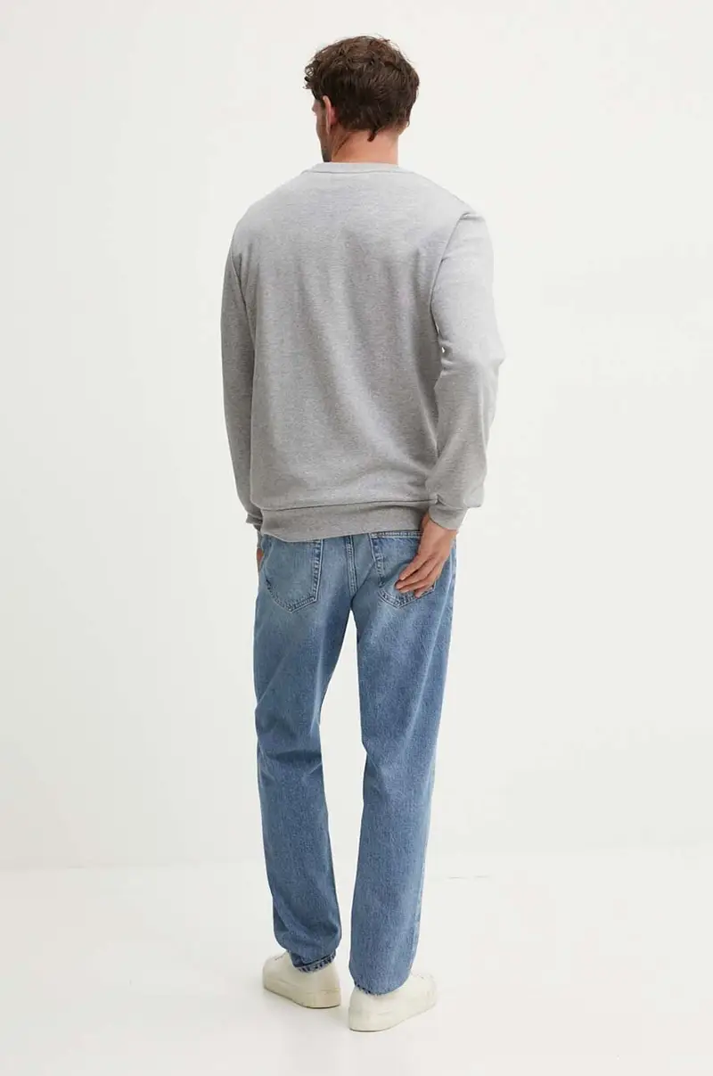 felpa in cotone sweat standard grand vpc GOTS colore grigio con applicazione COHBN.M27907 miniatura 3