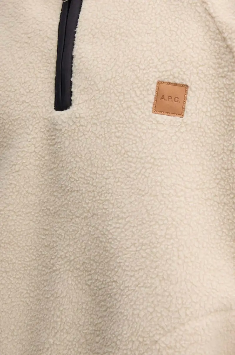 felpa in pile sweat island colore beige PSAIF.M27845 miniatura 5