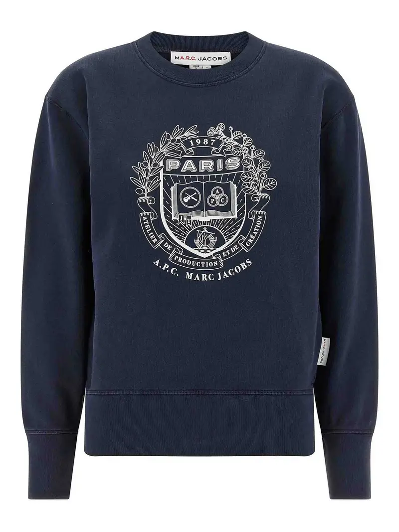 Felpa Paris Apc Capsule per Marc Jacobs Blu