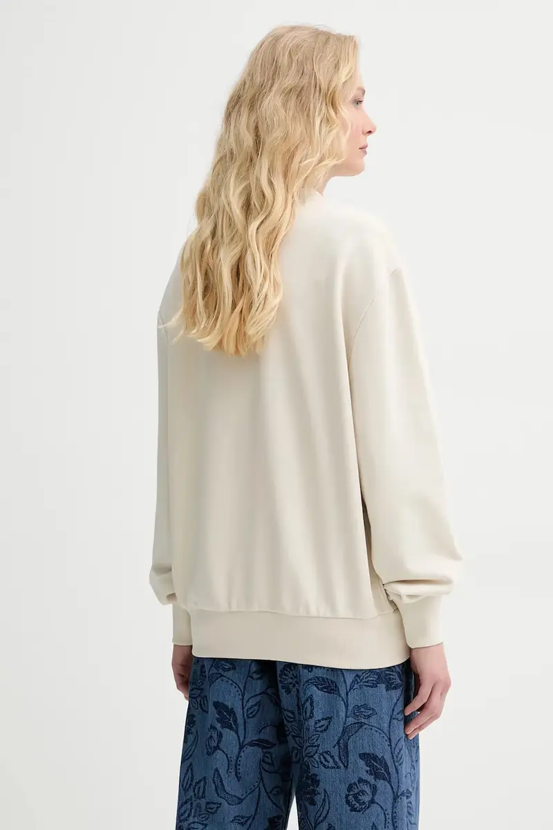felpa sweat ethan - GOTS donna colore beige COHGT.M27975 miniatura 3
