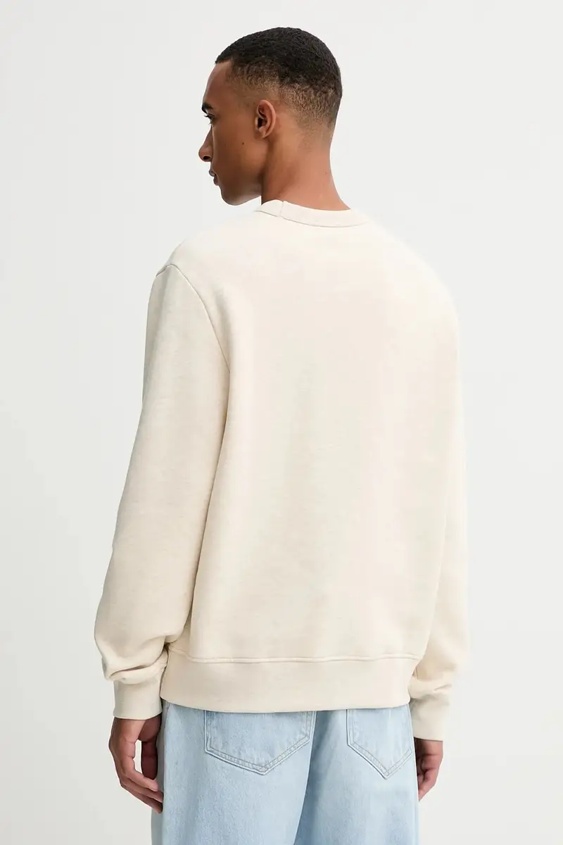 felpa sweat harris - GOTS uomo colore beige COHBR.H37012 miniatura 3