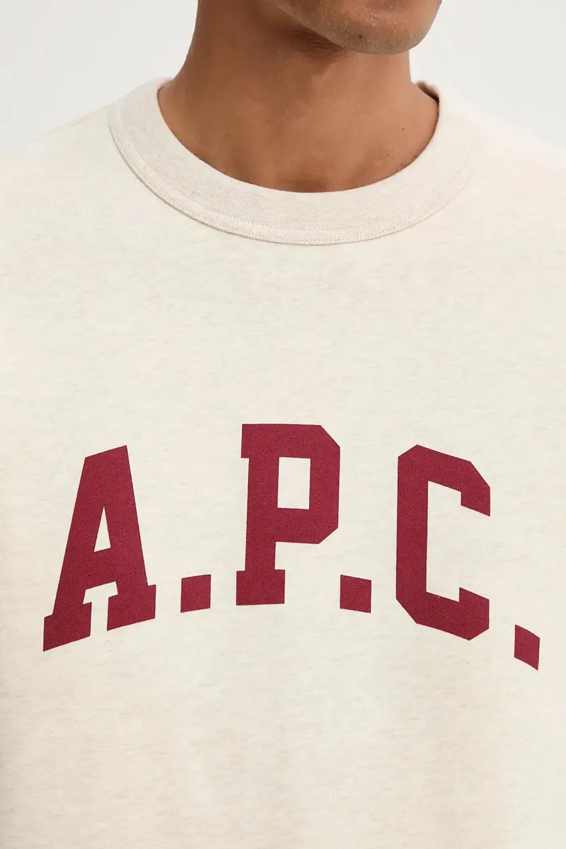 felpa sweat harris - GOTS uomo colore beige COHBR.H37012 miniatura 5