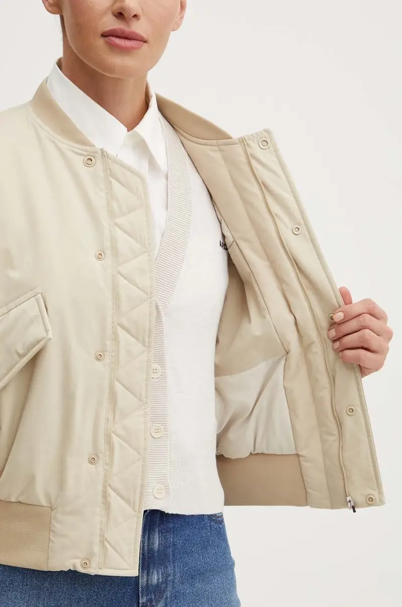 giacca bomber blouson haley donna colore beige PSAIY.F02843 miniatura 5