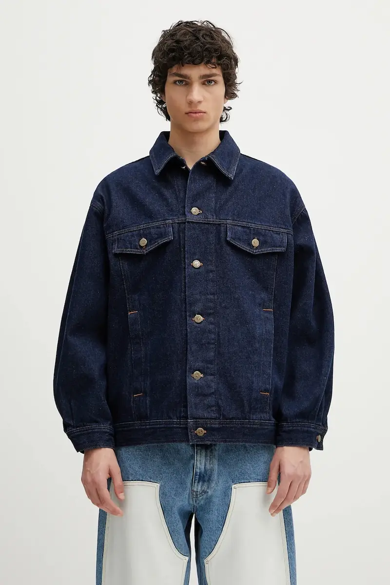 . giacca di jeans Blouson Elvis colore blu navy COHJI.H02913