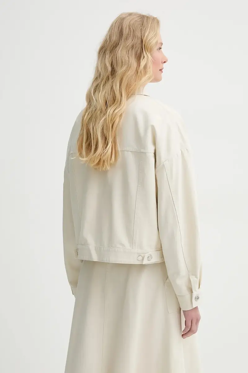 giacca in cotone blouson cally COGBJ.F02905 Beige miniatura 3