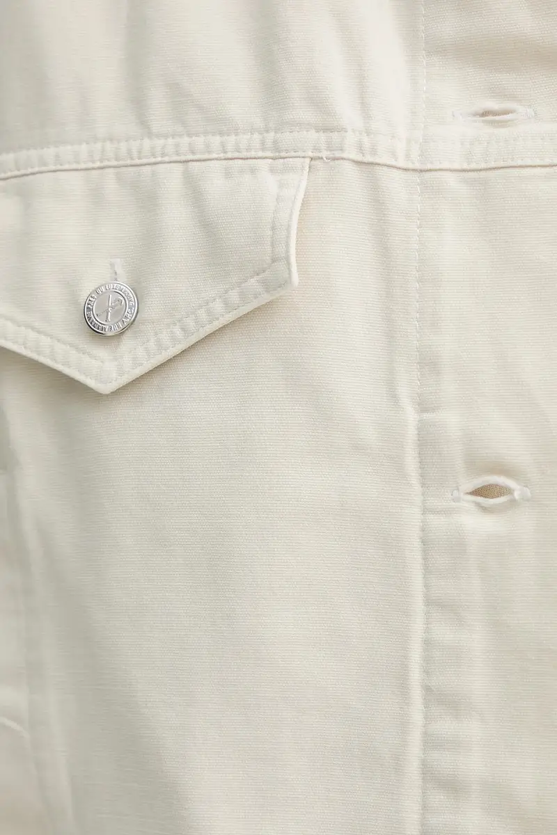 giacca in cotone blouson cally COGBJ.F02905 Beige miniatura 5