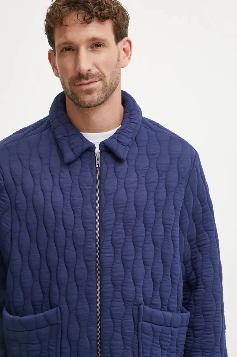 giacca veste fish colore blu navy PSAKB.M02982 miniatura 2