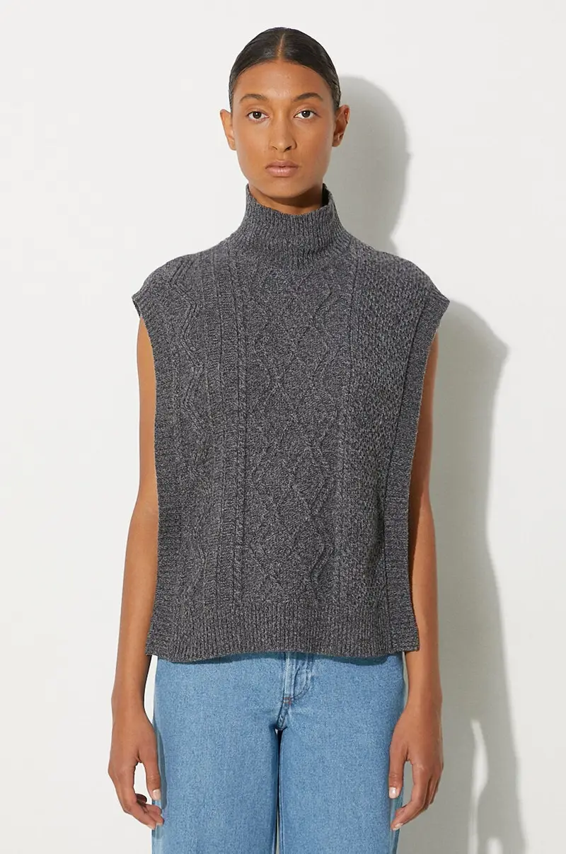 . gilè in lana Pull Cameron colore grigio WVBDQ-F23391