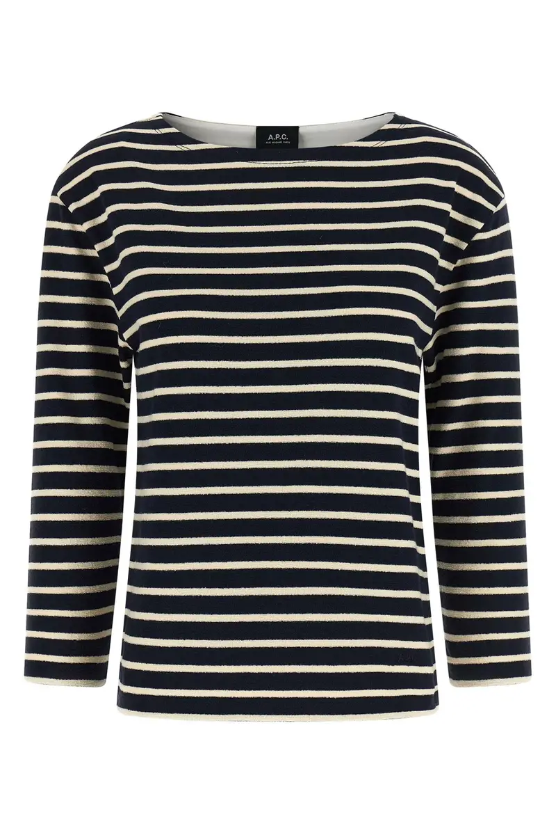 A.p.c. A.p.c. Maglia a Righe Blu in Cotone
