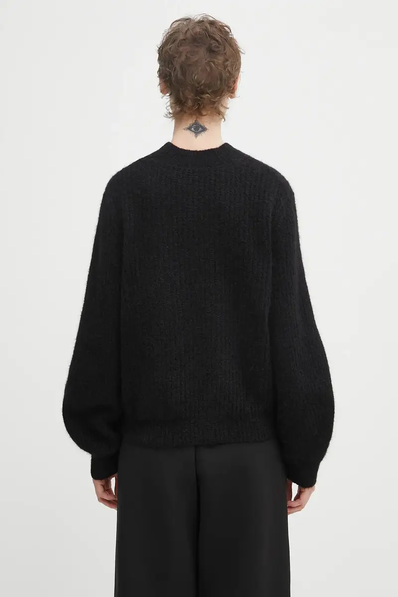 maglione con lana Pull Emilia colore nero WPABE.F23449 miniatura 3