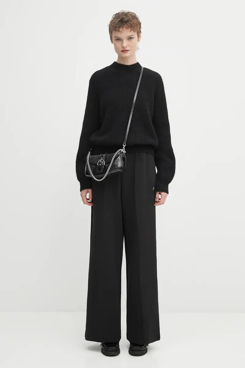 maglione con lana Pull Emilia colore nero WPABE.F23449 miniatura 5