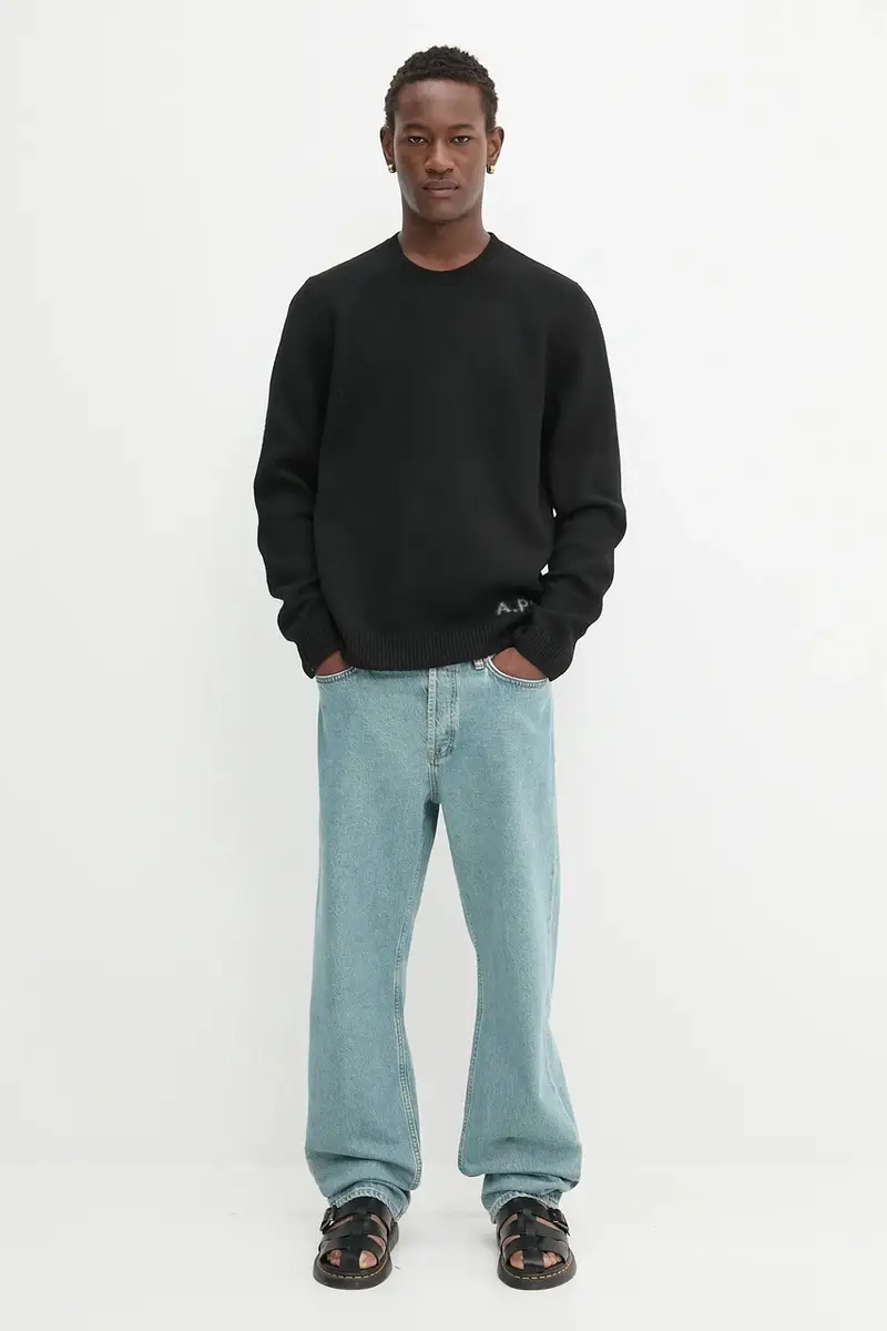 maglione in lana Pull Edward uomo colore nero WVBDJ.H23059 miniatura 2