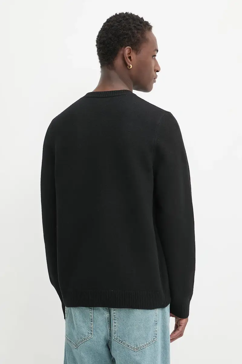 maglione in lana Pull Edward uomo colore nero WVBDJ.H23059 miniatura 3