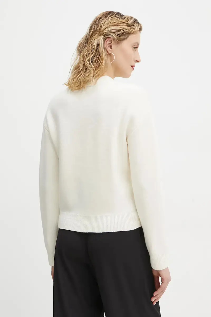 maglione in lana pull esther donna colore beige WVBDK.F23373 miniatura 3