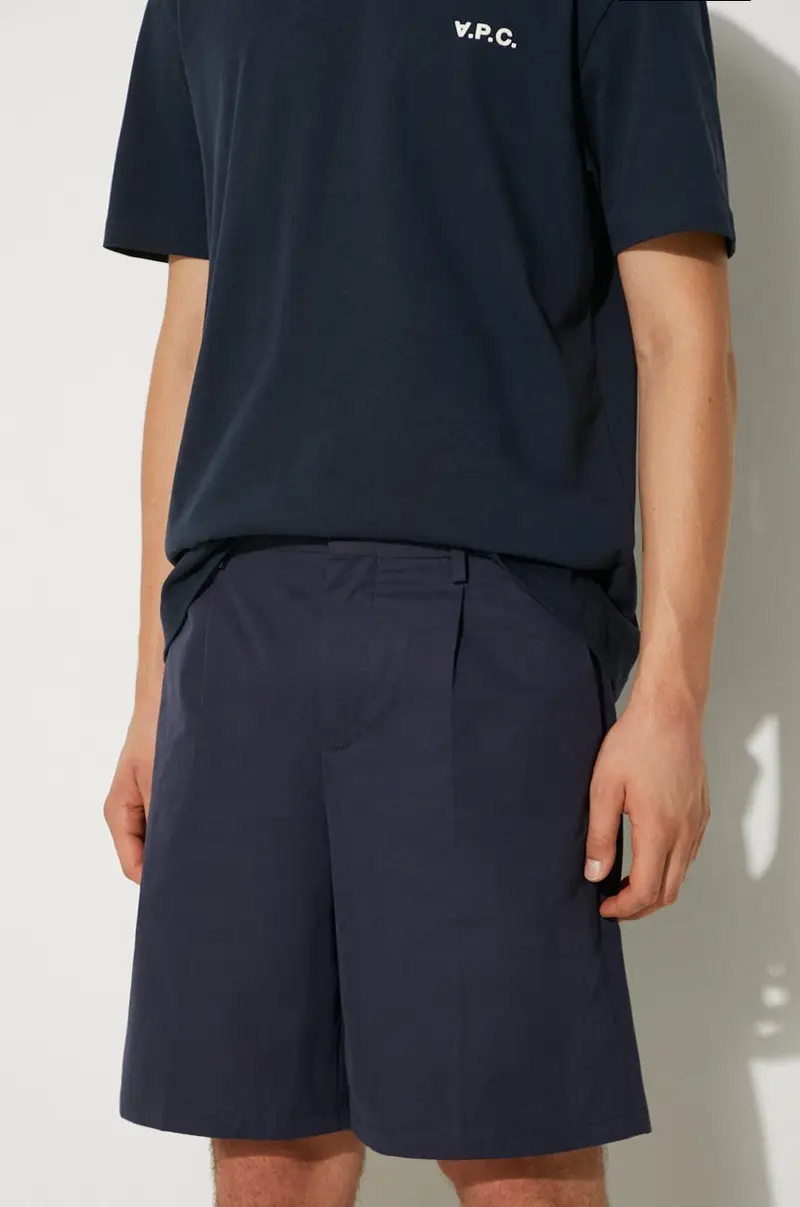. pantaloncini in cotone Blu navy