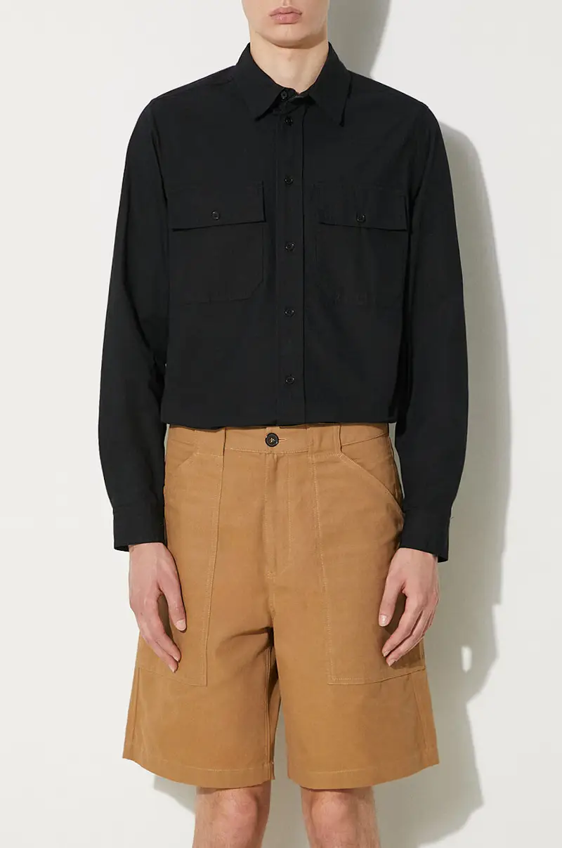 . pantaloncini in cotone Marrone