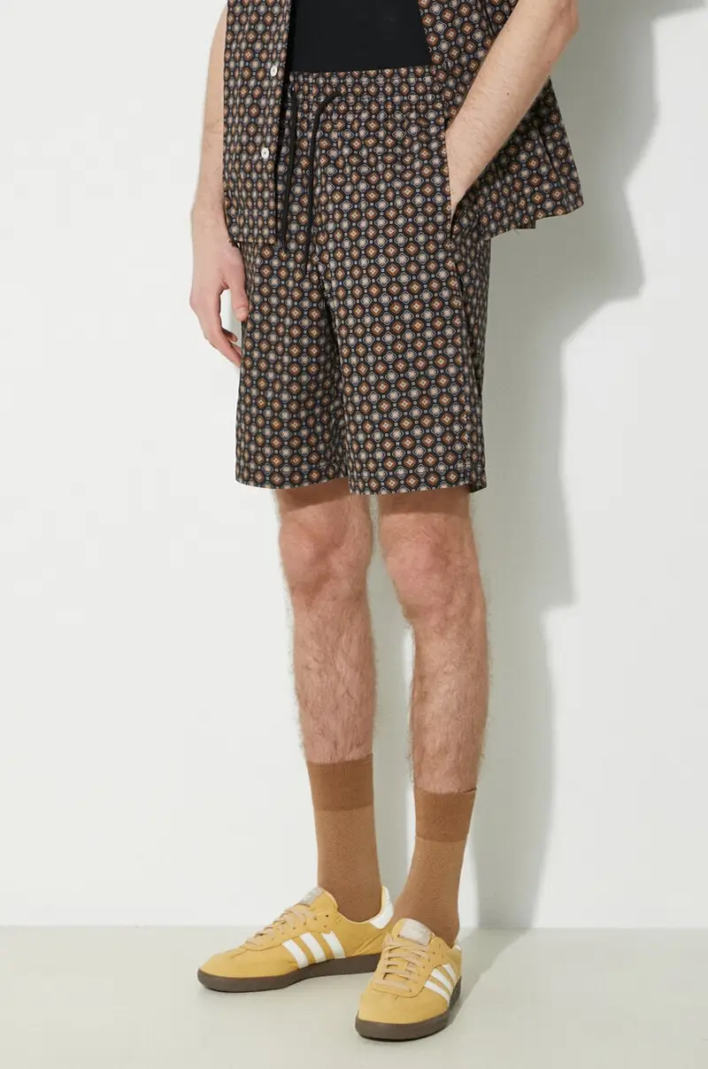 . pantaloncini in cotone short vincento colore nero COGXP-H10204