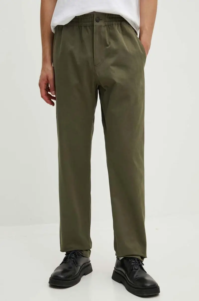 . pantaloni in cotone pantalon chuck colore verde COGEW.H08408