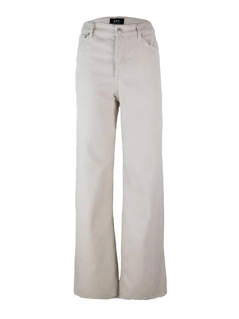 Pantaloni in velluto Beige