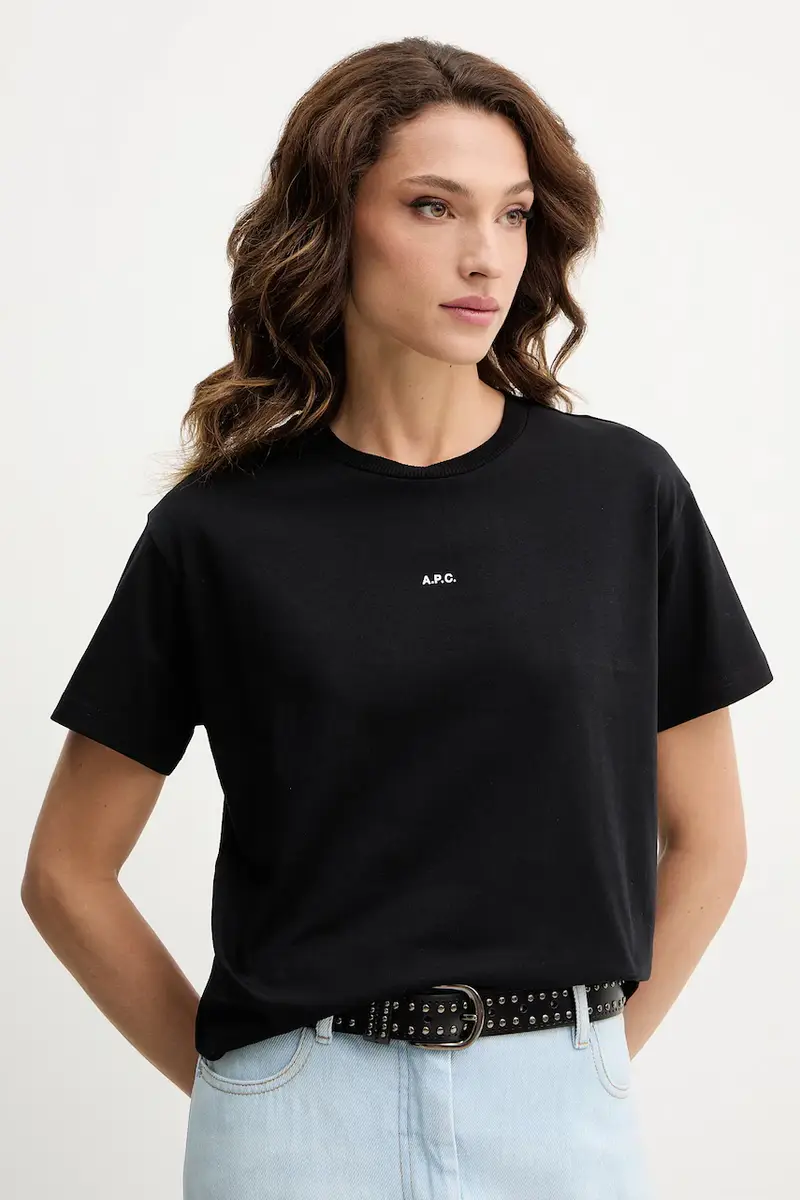 A.P.C. T-shirt Donna Nero 3263104 miniatura 4