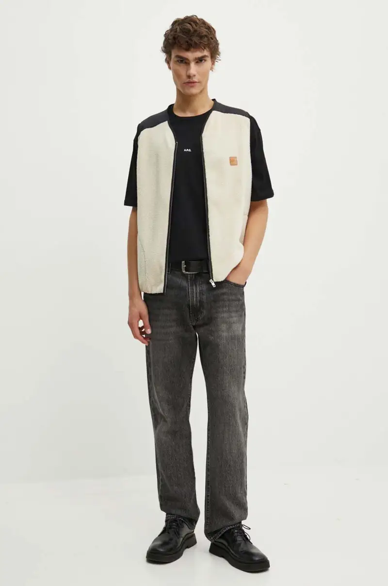 A.P.C. T-shirt Uomo Nero 3326725 miniatura 2