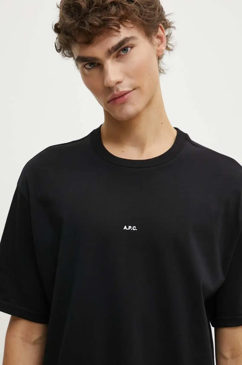 A.P.C. T-shirt Uomo Nero 3326725 miniatura 4