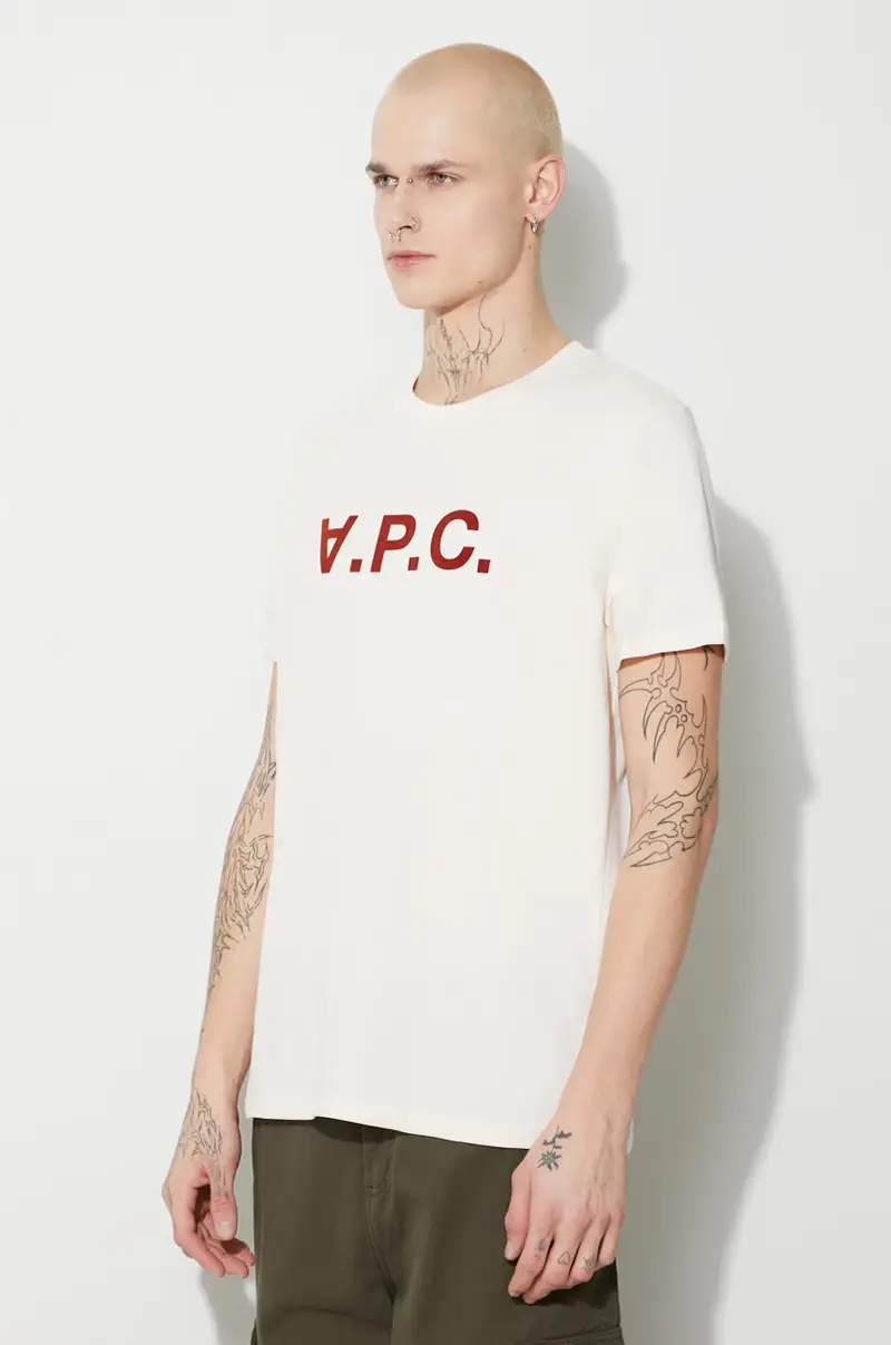 A.P.C. T-shirt Beige 4168012 miniatura 4