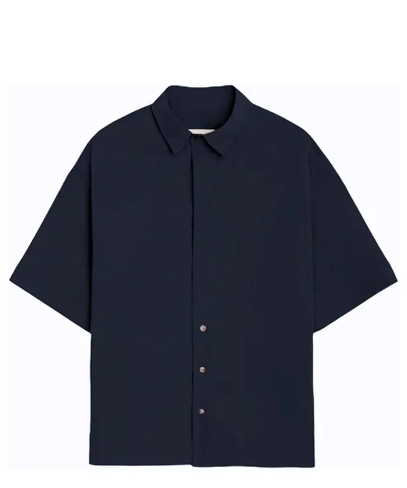 Camicia maniche corte Blu