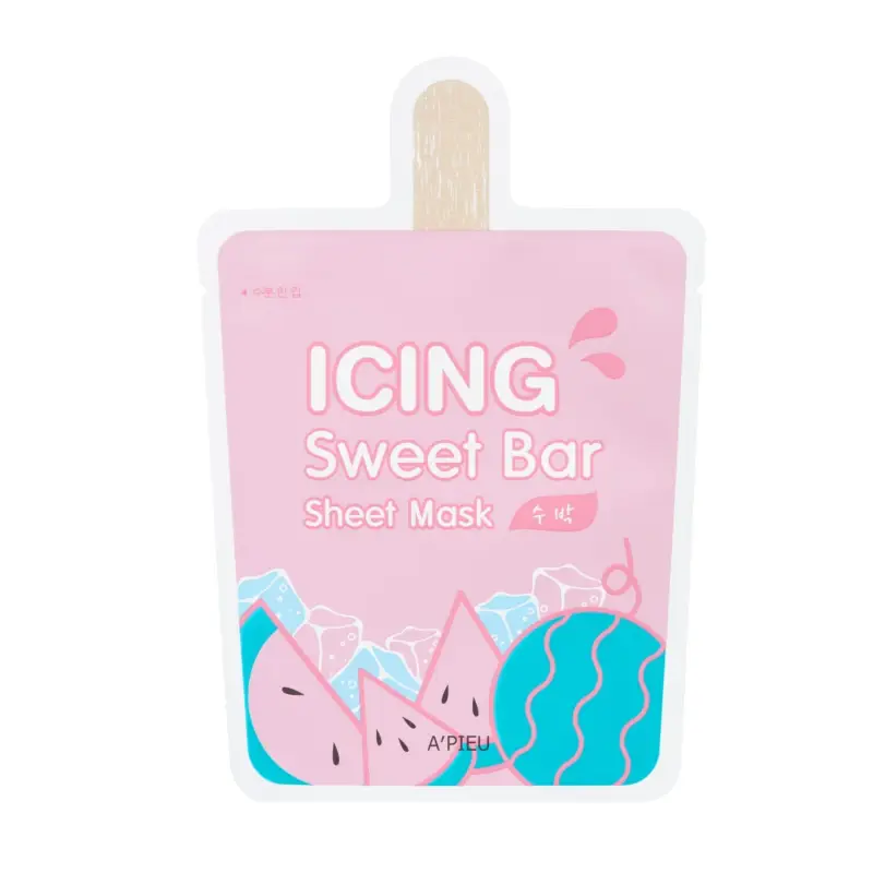 Mask Icing Sweet Bar Sheet Mask Watermelon - Maschera viso idratante,Maschera illuminante viso
