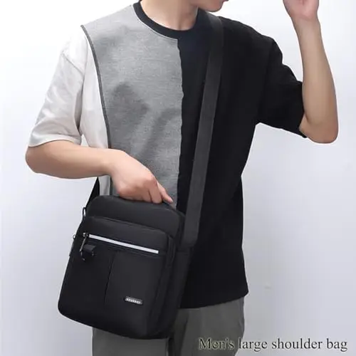 A-QMZL Borsa a tracolla Uomo Nero 2724803 miniatura 2