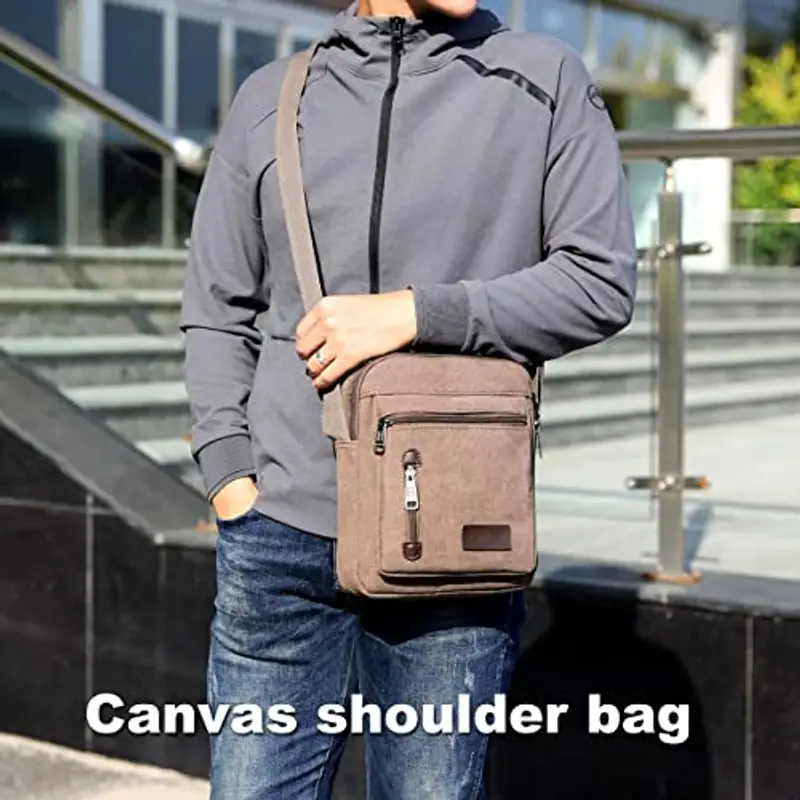 A-QMZL Borsa a tracolla Uomo Marrone 1886206 miniatura 3