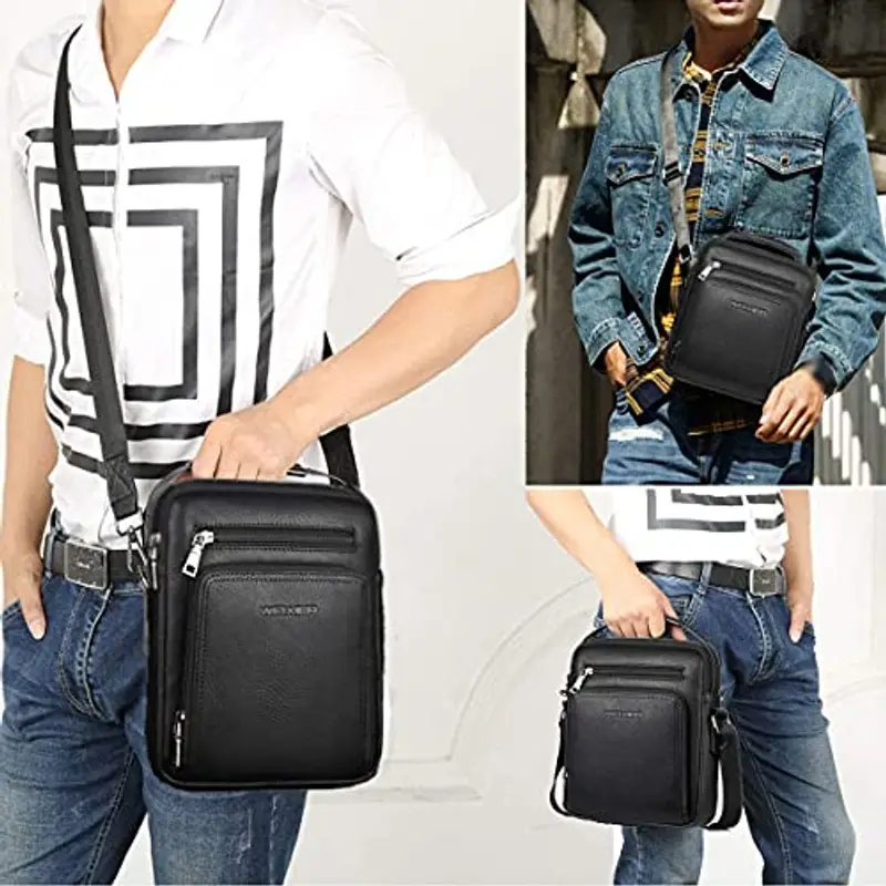 A-QMZL Borsello Uomo Nero 815078 miniatura 3