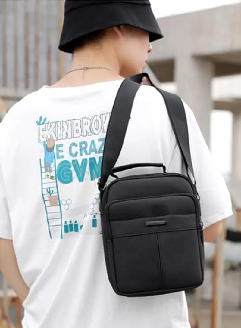 A-QMZL Borsa a tracolla Uomo Nero 2456598 miniatura 3