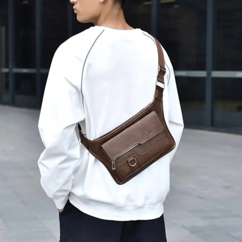 A-QMZL Borsello Uomo Marrone 1602749 miniatura 3