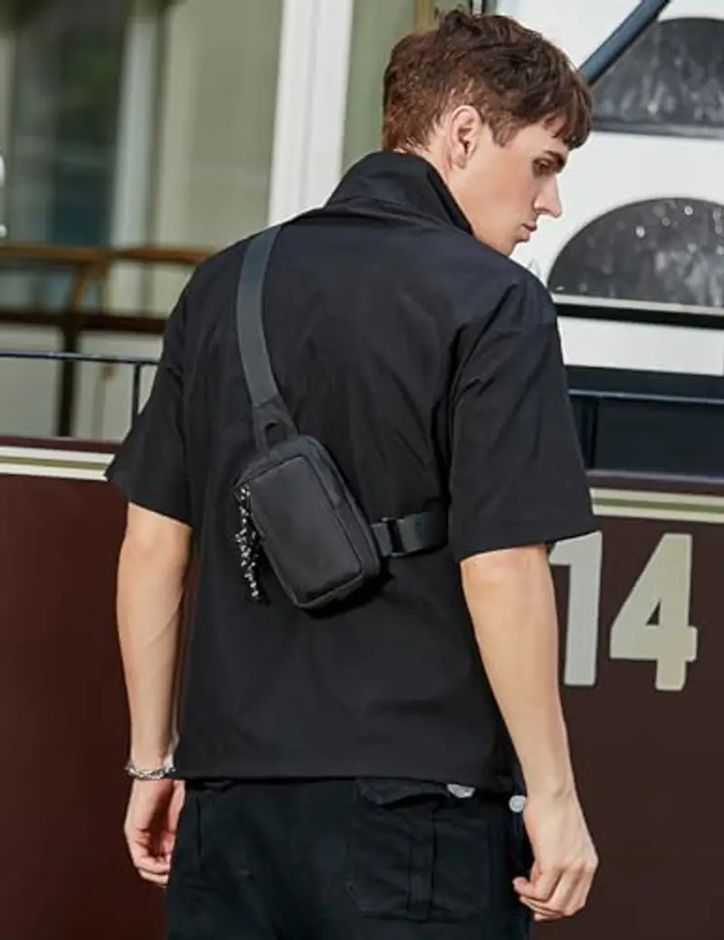 A-QMZL Borsello Uomo Nero 1597583 miniatura 3